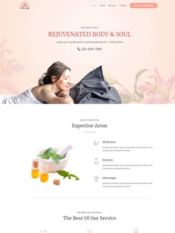 lotus-spa-salon-homepage