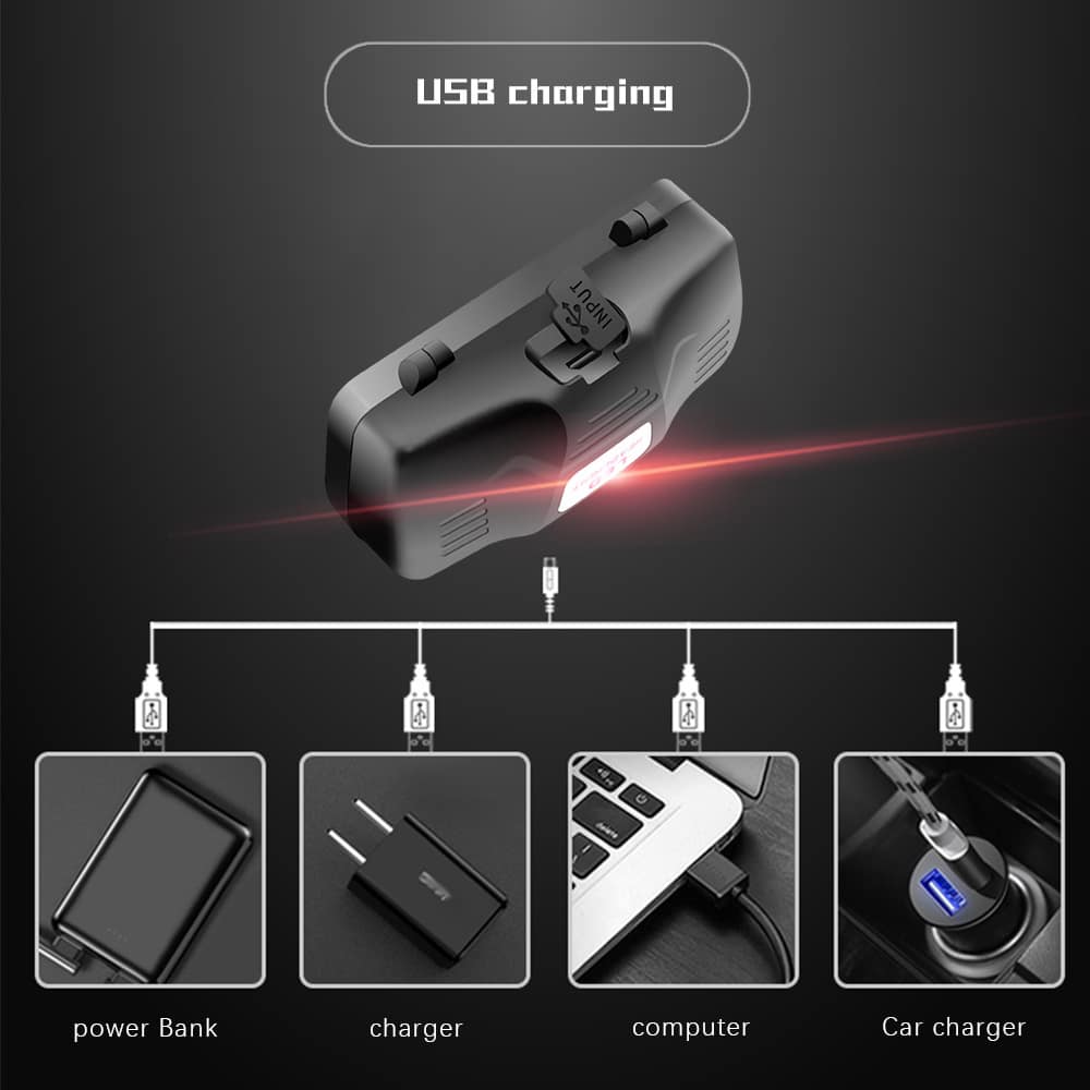 T6 white light green light red light zoom headlight - Image 6