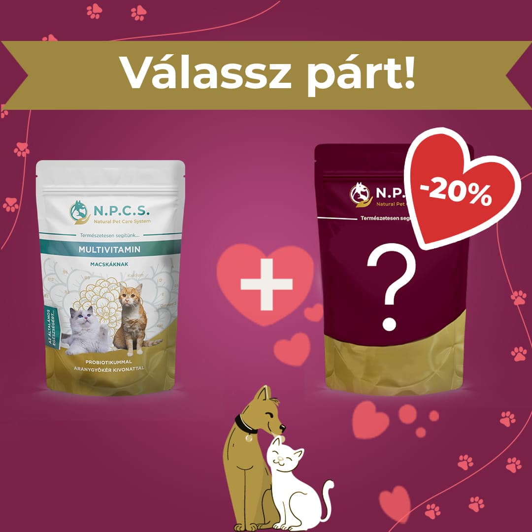 Natural Pet Care System Multivitamin Macskáknak - Válassz párt! csomag (20% kedvezmény a második termékre)