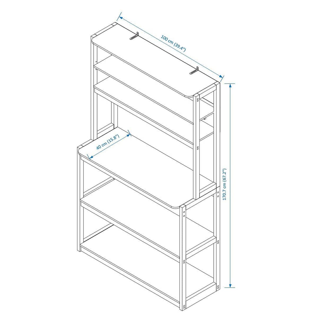 5-layer Packer Rack For Kitchen Cabinets, Coffee Bars, Kitchen Shelves, Microwave Racks - Image 5