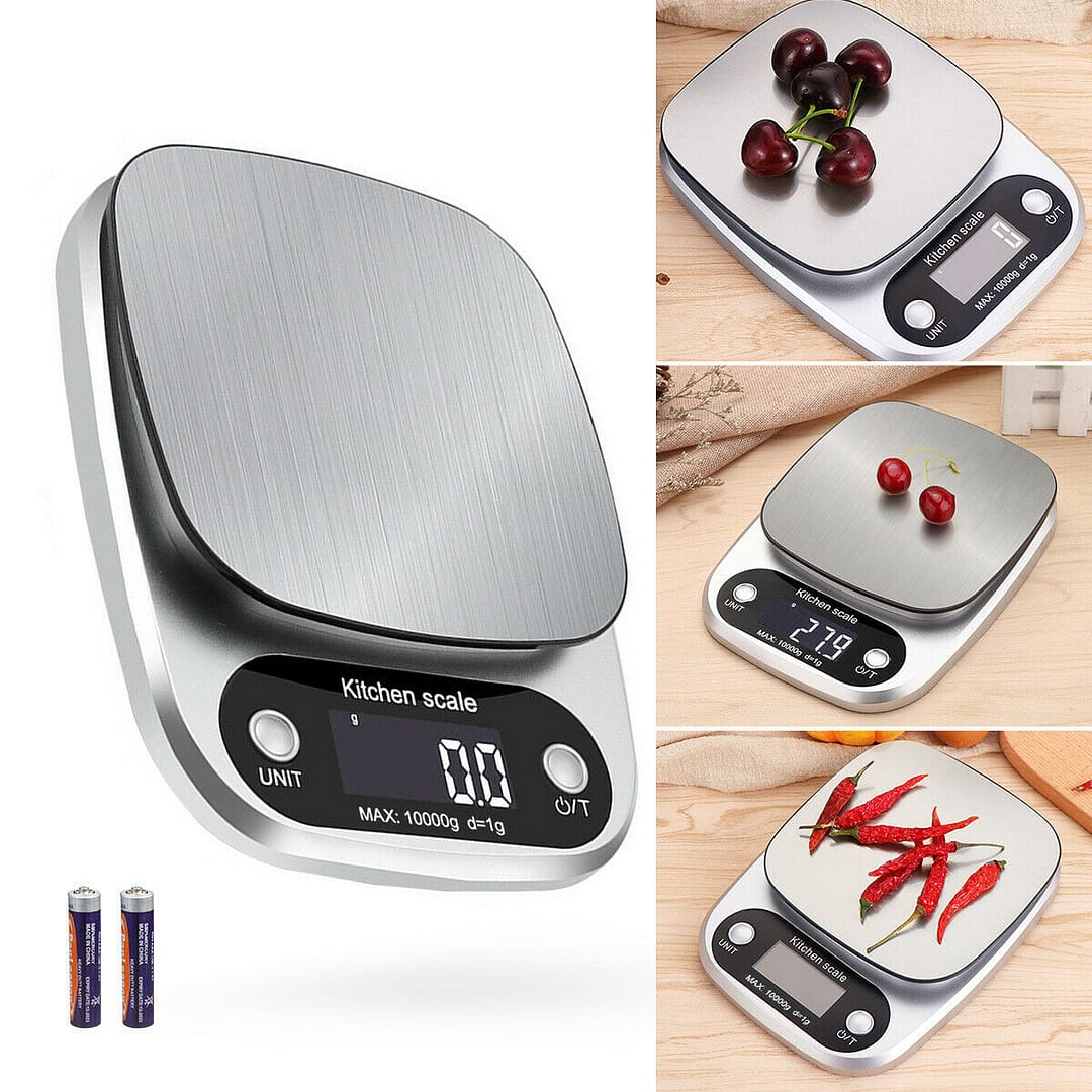 Digital Kitchen Food Diet Scale, Multifunction Weight Balance 22lbs 1g Kitchen Scale Stainless Steel Weighing Scale For Food Diet Postal Balance Measuring - Image 4