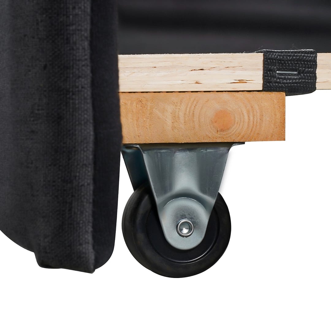 Upholstered Twin Daybed With Trundle,Black - Image 10