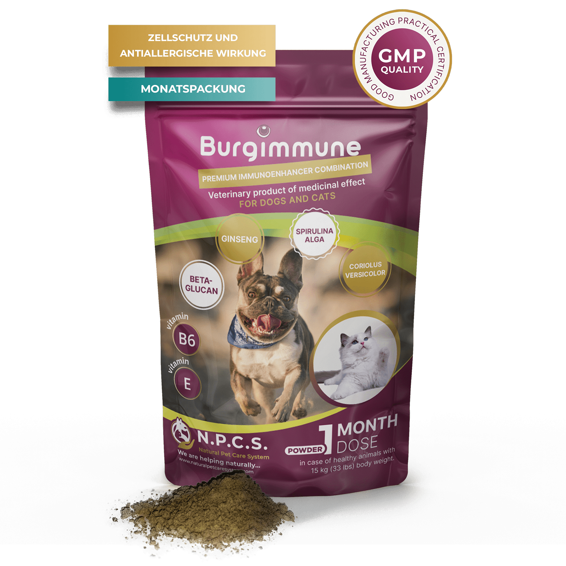 Burgimmune 1 Monatsdosis Pulver, 45g