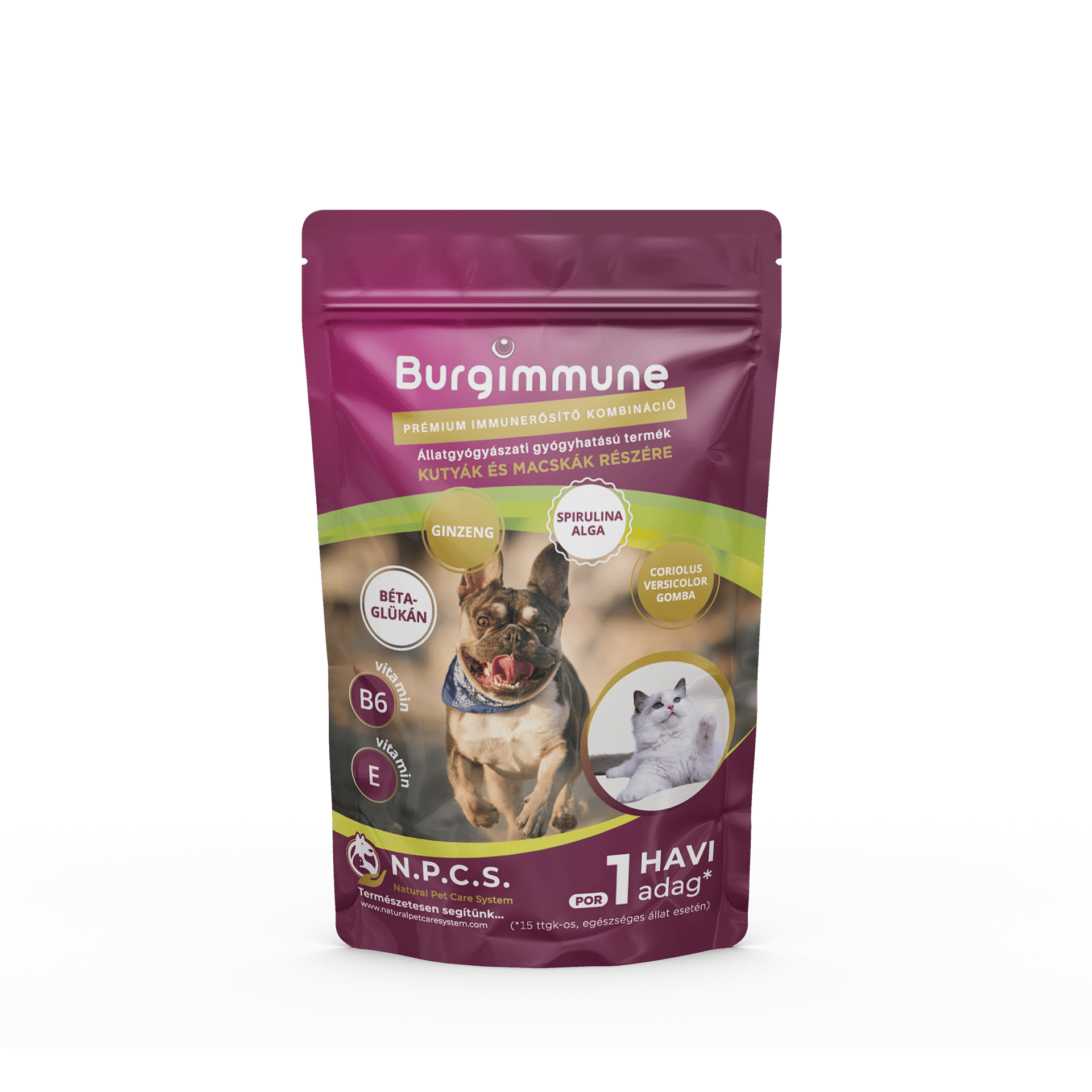 1 havi adag Burgimmune por