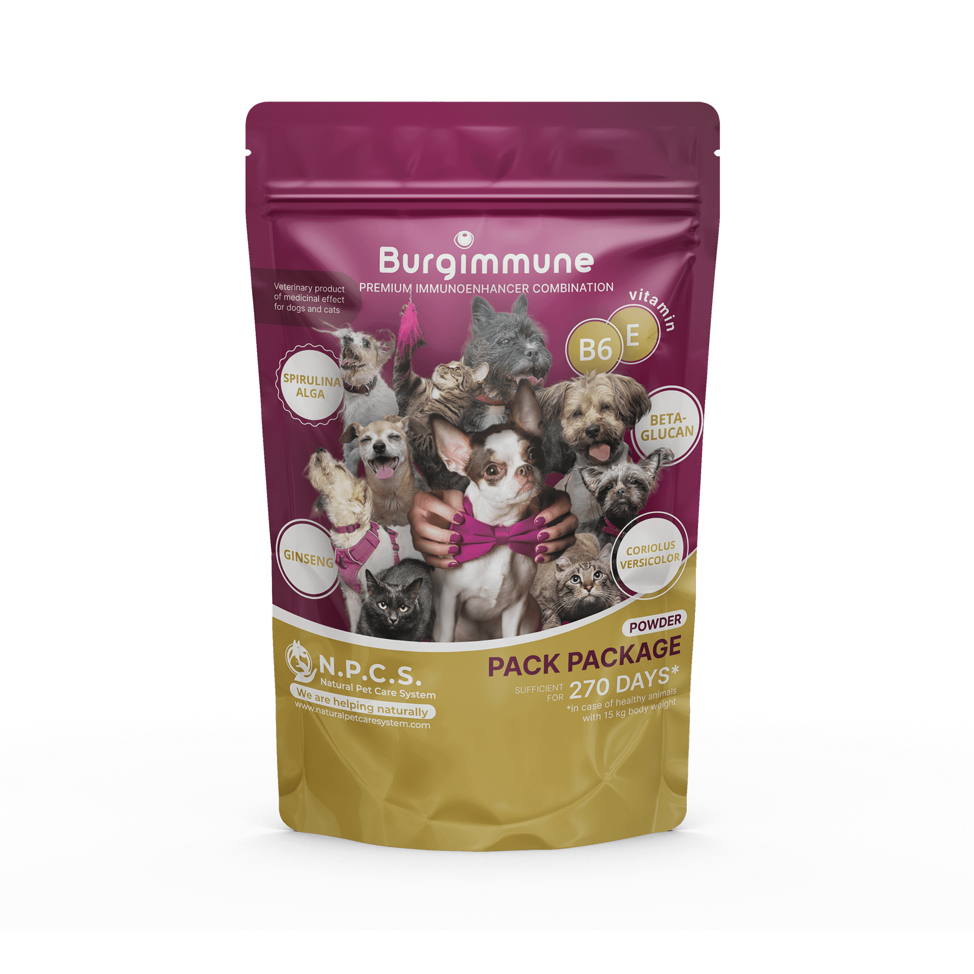 Burgimmune powder - Pack Package (270 -day supply)