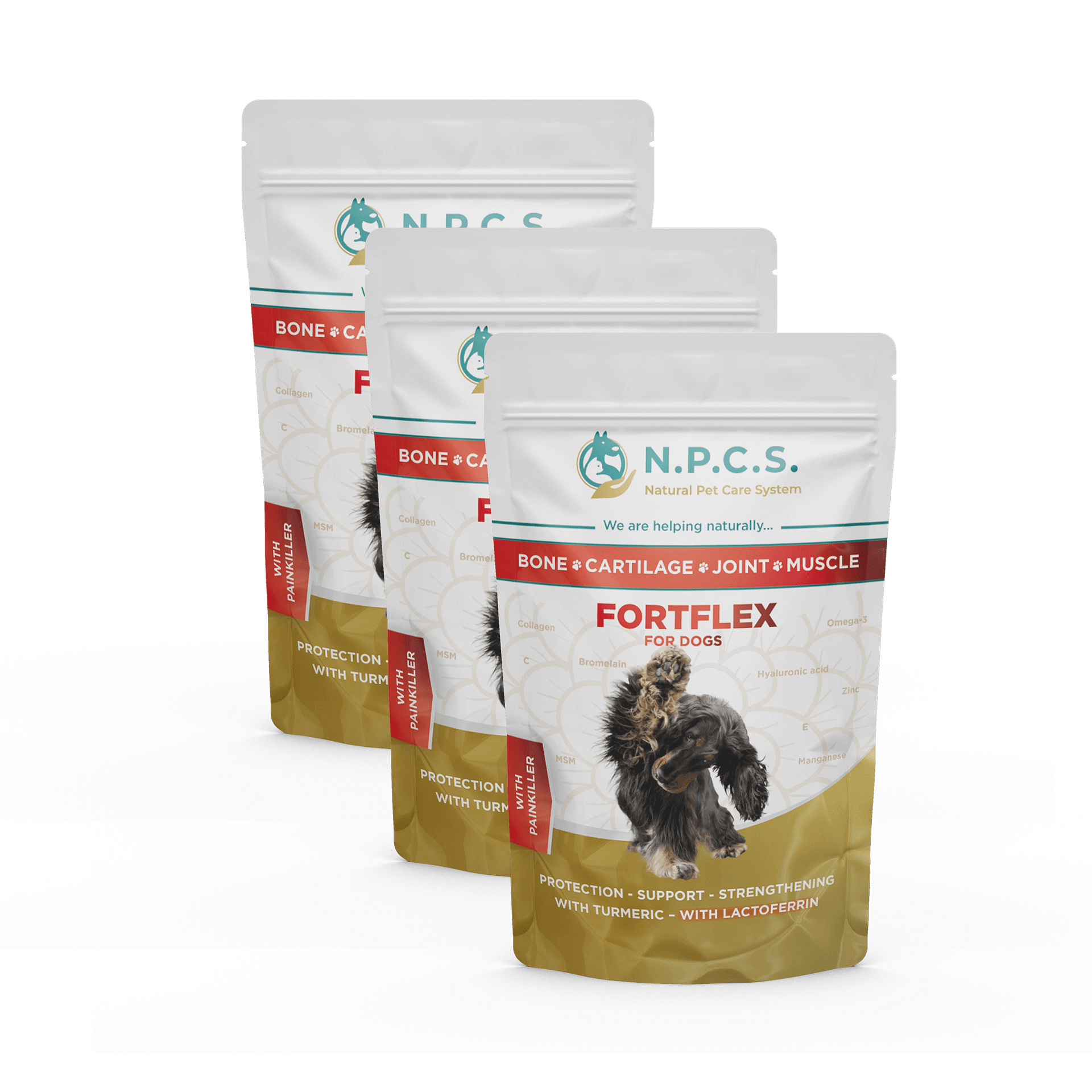 3 stück N.P.C.S. FORTFLEX (powder)
