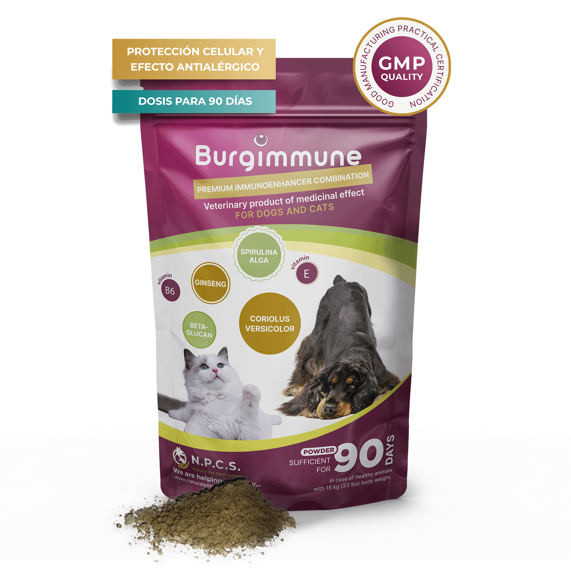 Burgimmune en polvo (para 90 días), 135g