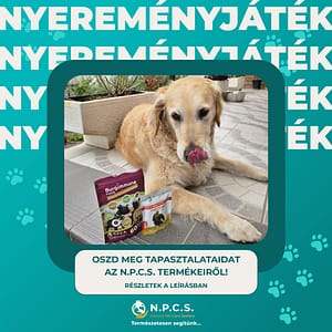 Nyerj nagy értékű prémium N.P.C.S. egészségcsomagot - Oszd meg tapasztalataidat a Natural Pet Care System termékeiről!
