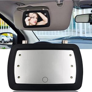 Car Makeup Mirror Sun Visor With Finger Touch Switch Universal Mirror
