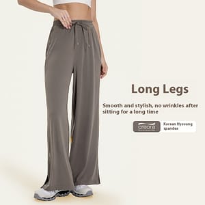 Loose Yoga Pants Side Pocket Leisure