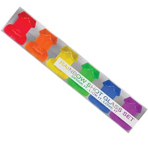 Rainbow Pecker Shot Glass Set