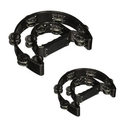 Double and half moon shaped tambourine - Image 3