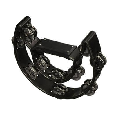 Double and half moon shaped tambourine - Image 2
