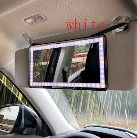Portable Car Color Light Makeup Mirror - Image 4
