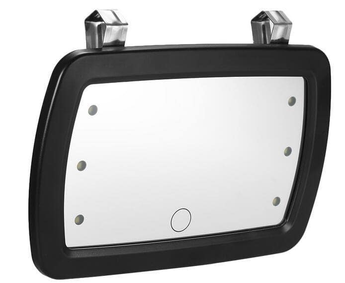Car Makeup Mirror Sun Visor With Finger Touch Switch Universal Mirror - Image 5