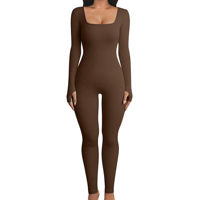 Seamless Jumpsuit Long Sleeve Shapewear Hip Lift Yoga Jumpsuit Sports Jumpsuit Bodysuits - Image 2