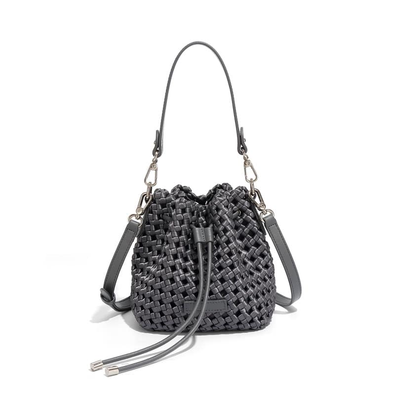 High-grade Windmill Knot Bucket Bag Hand-woven - Image 6