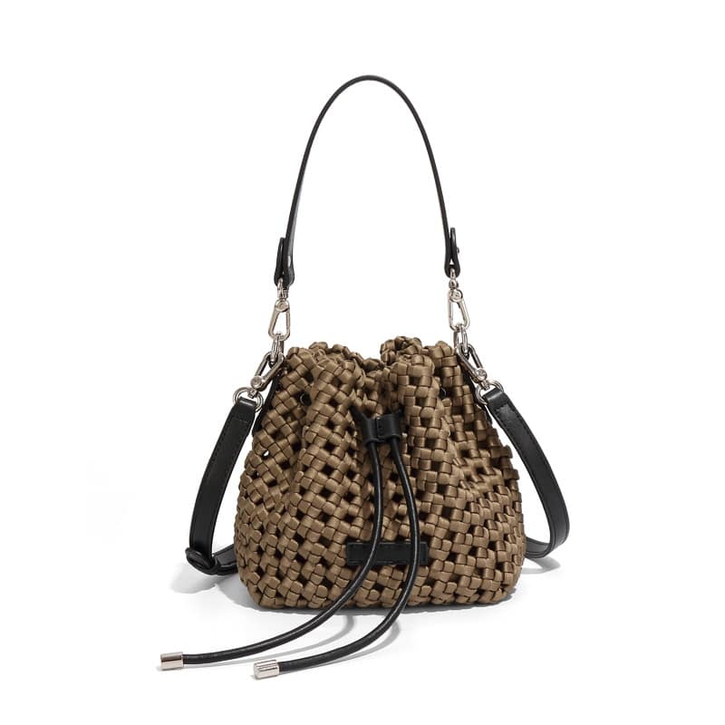 High-grade Windmill Knot Bucket Bag Hand-woven - Image 5