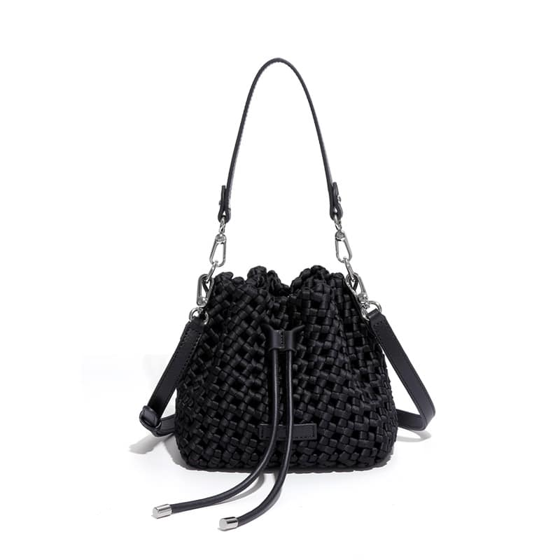 High-grade Windmill Knot Bucket Bag Hand-woven - Image 3