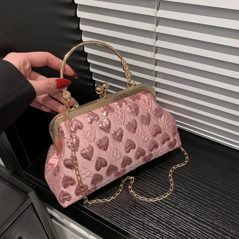 All-match Love Hand-held Crossbody Small Square Bag - Image 3