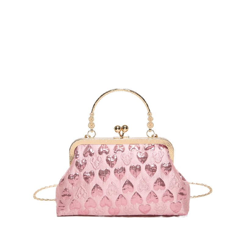 All-match Love Hand-held Crossbody Small Square Bag - Image 8