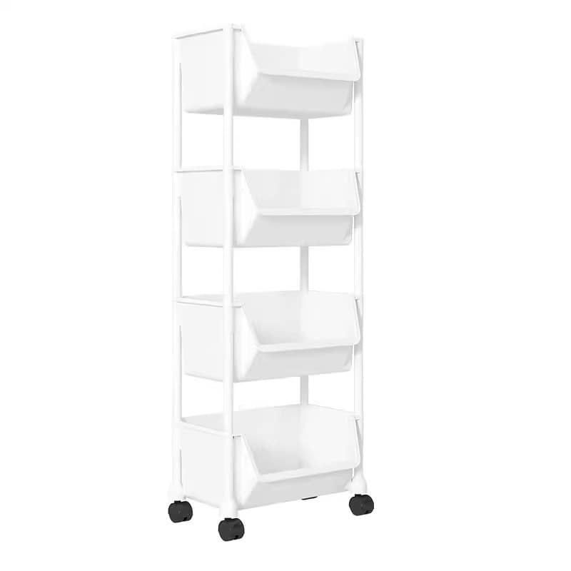 Floor Storage Rack Trolley Multi-layer Living Room And Bedroom With Wheels - Image 4