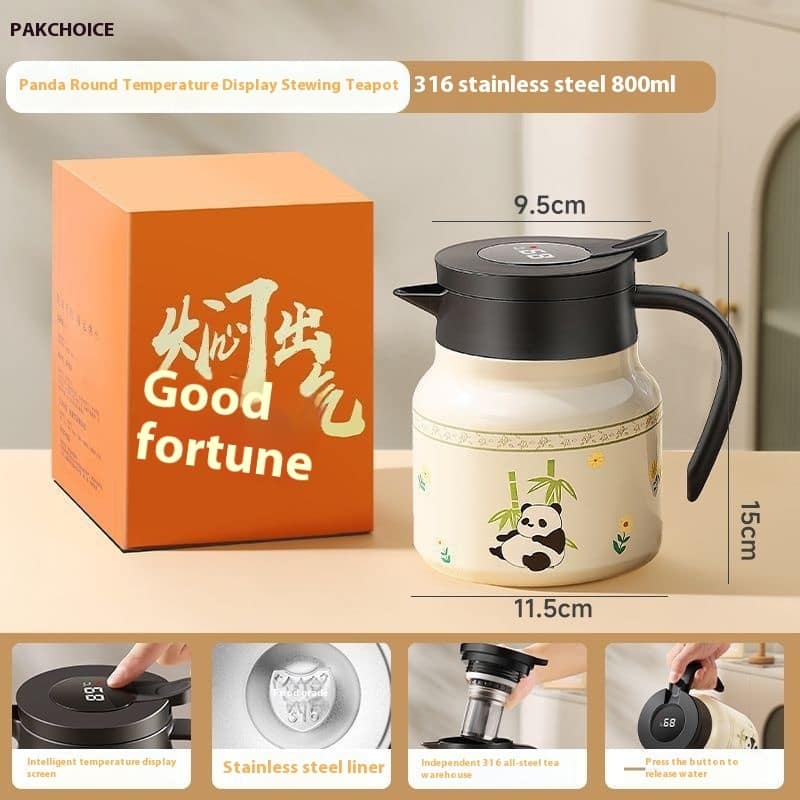 New 316 Stainless Steel Ceramic Inner Pot Teapot With Temperature And Stuffy - Image 6
