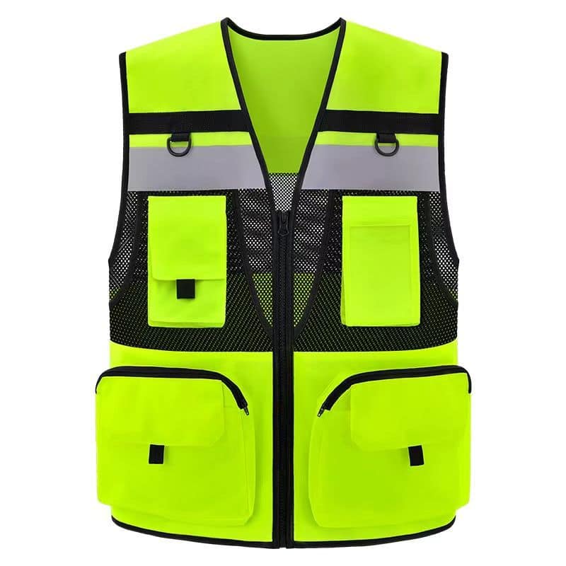 Multifunctional Reflective Traffic Breathable Vest Construction Duty Security Patrol Protective Clothing - Image 2