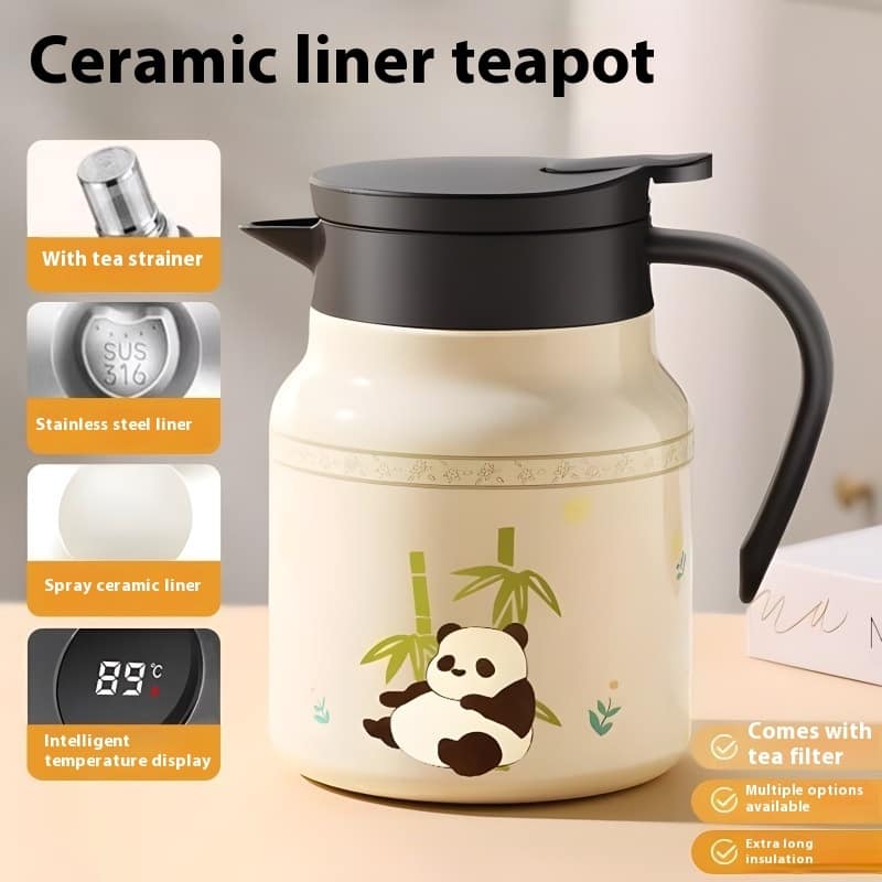 New 316 Stainless Steel Ceramic Inner Pot Teapot With Temperature And Stuffy - Image 2