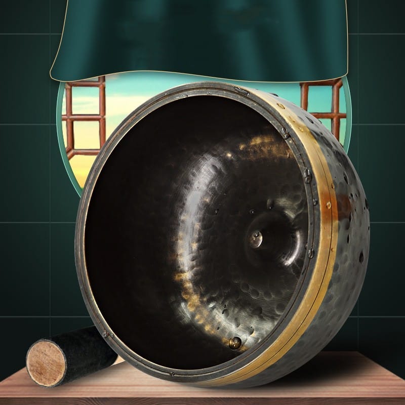 Yoga Meditation Black Gold Buddha Sound Bowl - Image 3