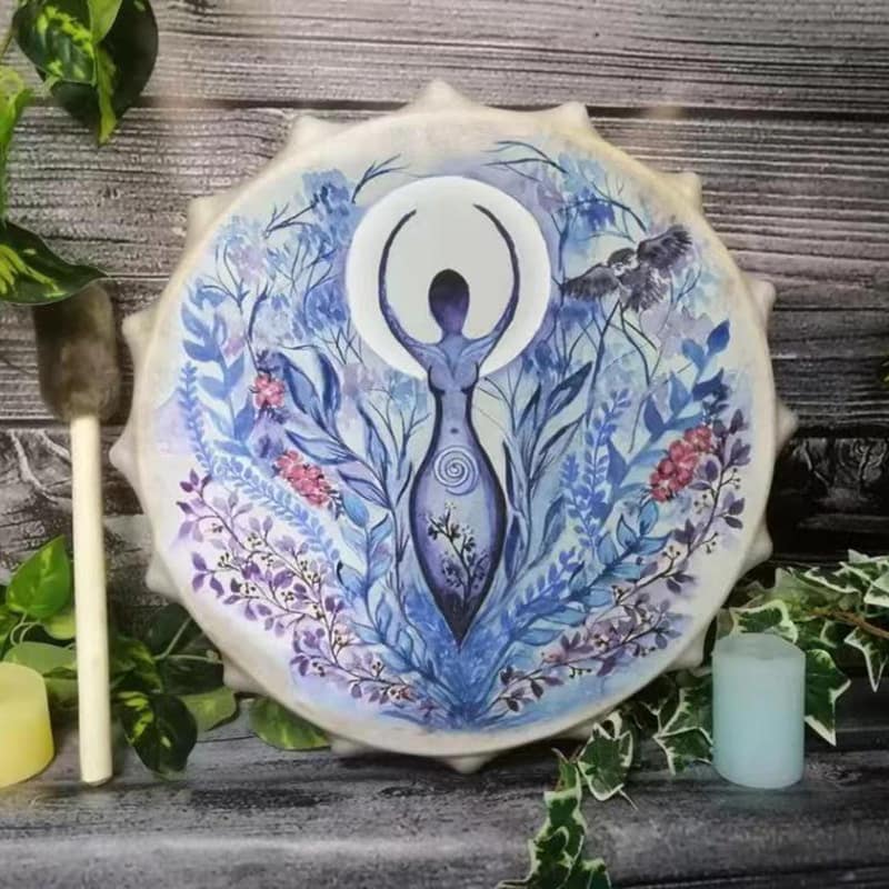 New Cross-border Tree Of Life Shaman Drum Siberian Drum Handmade Finish Crafts Shaman Gift - Image 3