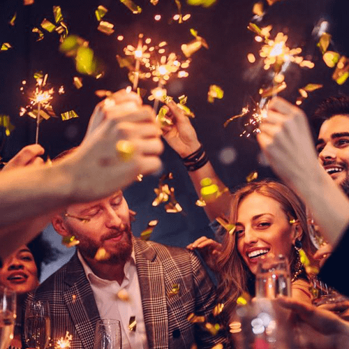 Group of happy people
